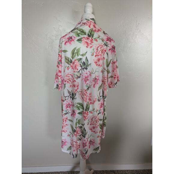 Show Me Your Mumu Robe OS‎ Floral Feminine NO BELT Open Front Kimono Boho Pink - Picture 2 of 8